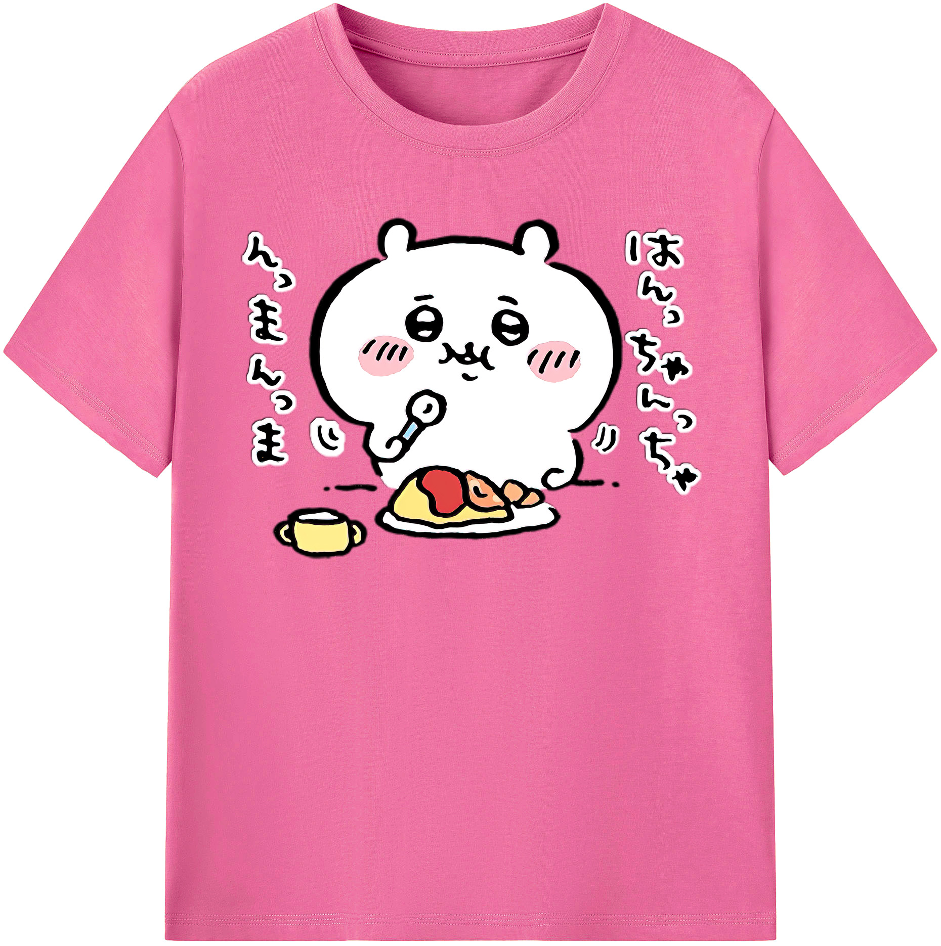 （画像用） ちいかわ ちいかわ Chii-kawa chiikawa レディースカジュアルプリントTシャツ（綿100％）